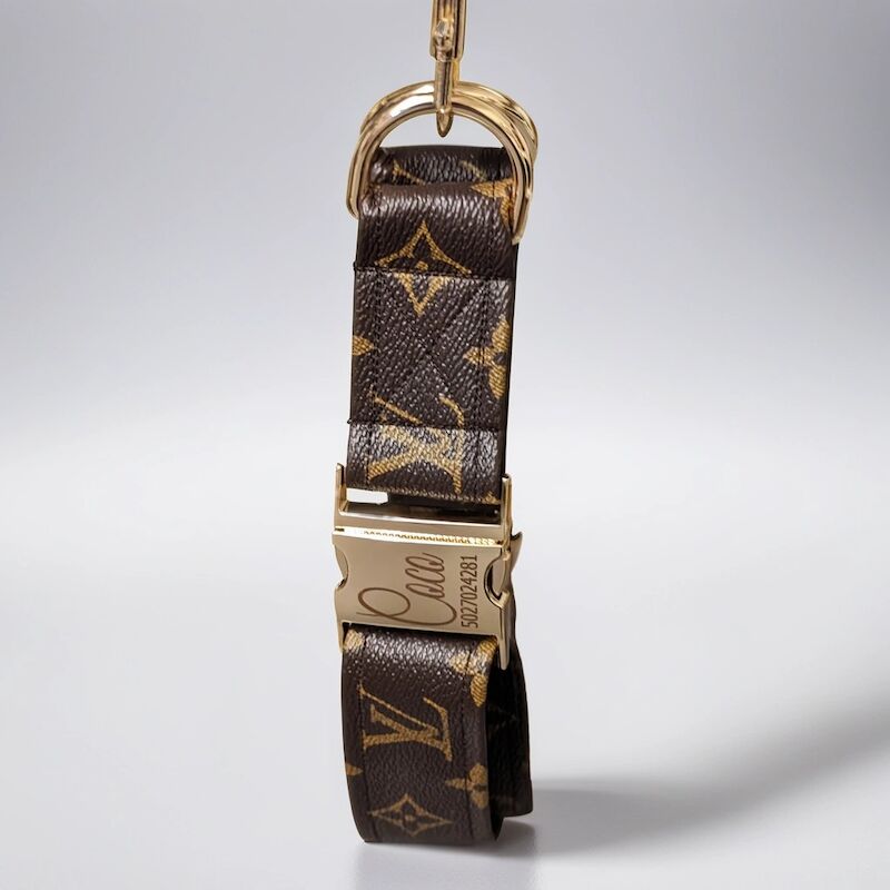 French Bulldog - Designer Dog Collar and Leash - Gucci - Louis Vuitton. for sale in London - Image 3