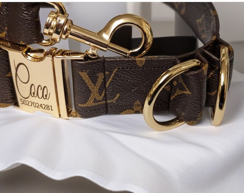 French Bulldog - Designer Dog Collar and Leash - Gucci - Louis Vuitton. for sale in London - Image 6